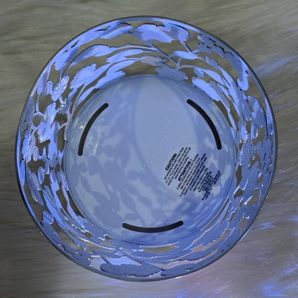 “FLORAL TOSS” Spring & Summer Pink/Green/White Colors, 3-Wick Candle Holder, NWT - Picture 6 of 8